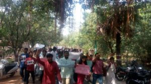 Hampi University students in solidarity with JNU students 