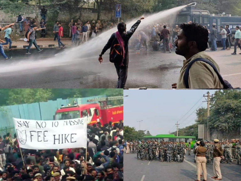 JNU protests against fee hike and regressive dress code