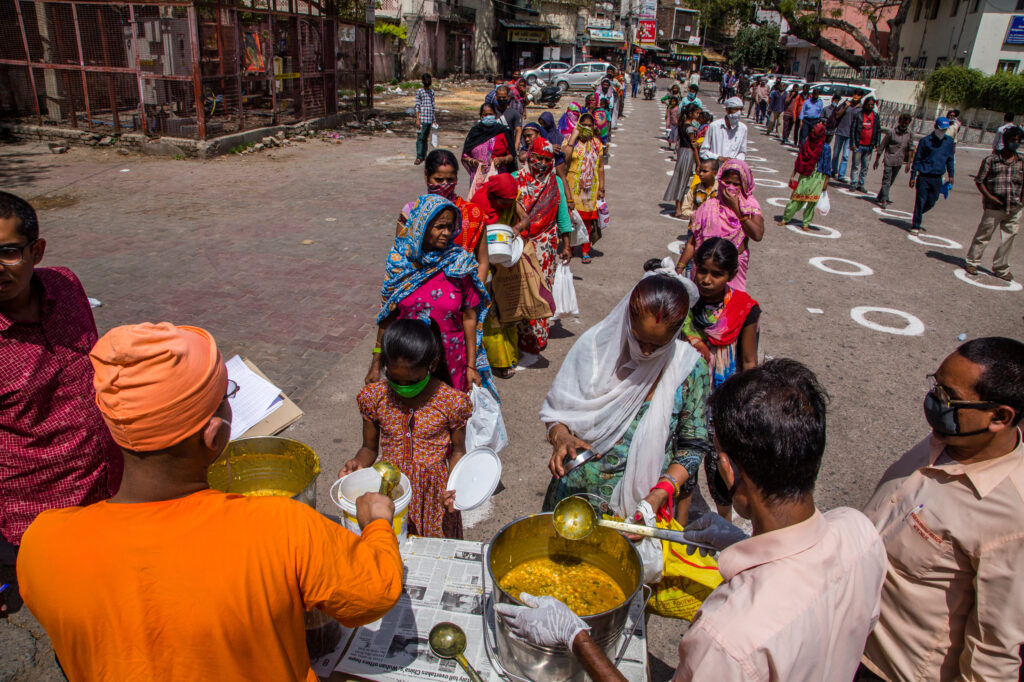 covid food lines delhi world bank