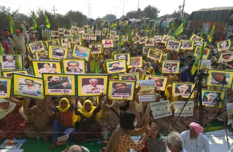 On Human Rights Day, Farmers display solidarity with illegally detained Political Prisoners